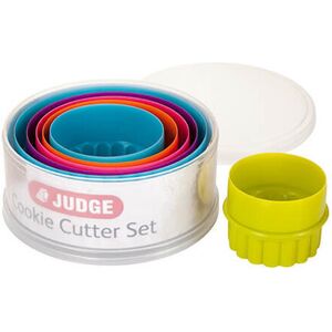 Judge Coloured Cookie Cutter, Round, Blue/Purple/Pink/Orange/Green, 6-Piece Judge Coloured Cookie Cutter, Round, Blue/Purple/Pink/Orange/Green, 6-Piece