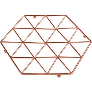 Premier Housewares Vertex Iron Wire Trivet Pan Pot Stand Holder Kitchen Worktop Protector Copper Premier Housewares Vertex Iron Wire Trivet Pan Pot Stand Holder Kitchen Worktop Protector Copper