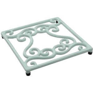 Premier Housewares Pale Blue Cast Iron Trivet Elegant Swirl Design Premier Housewares Pale Blue Cast Iron Trivet Elegant Swirl Design
