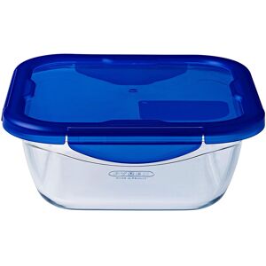 Pyrex Food Storage Container, Blue, 21 x 21 x 8 cm Pyrex Food Storage Container, Blue, 21 x 21 x 8 cm