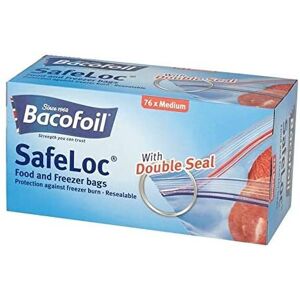 Bacofoil Safeloc Food and Freezer Medium Bags - 76 Bags Bacofoil Safeloc Food and Freezer Medium Bags - 76 Bags