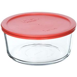 Pyrex cOMINHKR090077 7 cup Storage capacity Plus Round Dish with Plastic cover S Pyrex cOMINHKR090077 7 cup Storage capacity Plus Round Dish with Plastic cover S