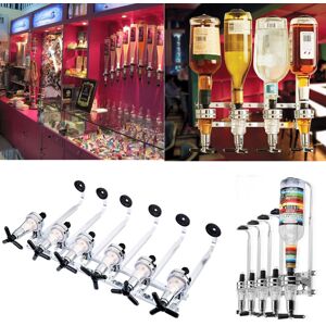 Living And Home Wall Mounted 6 Bottles Wine Bottle Holder Drinks Dispenser Living And Home Wall Mounted 6 Bottles Wine Bottle Holder Drinks Dispenser