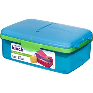 Sistema Lunch Slimline Quaddie 1.5L Microwave Freezer Safe Assorted Colors Sistema Lunch Slimline Quaddie 1.5L Microwave Freezer Safe Assorted Colors