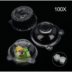 Unbranded Cupcake Holder Clear Plastic Muffin Cupcake Case Domes Box Pods Hinged Unbranded Cupcake Holder Clear Plastic Muffin Cupcake Case Domes Box Pods Hinged