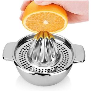 STOEX Manual Citrus Juicer Stainless Lemon Squeezer Hand Press with Container for Frui STOEX Manual Citrus Juicer Stainless Lemon Squeezer Hand Press with Container for Frui
