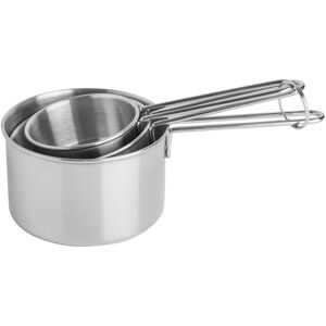 Mason Cash Set of 3 Stainless Steel Measuring Cups Spoons Baking Kitchen Tool Measure Fluid Mason Cash Set of 3 Stainless Steel Measuring Cups Spoons Baking Kitchen Tool Measure Fluid