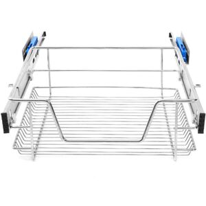 Living And Home (400mm, 1pc) Kitchen Pull Out Wire Baskets Base Storage Unit Living And Home (400mm, 1pc) Kitchen Pull Out Wire Baskets Base Storage Unit