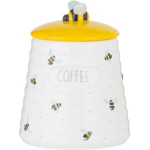 Kensington Ceramic Sweet Bee Coffee Storage Jar with Airtight Lid - Hand-Painted Bumble Bee Kensington Ceramic Sweet Bee Coffee Storage Jar with Airtight Lid - Hand-Painted Bumble Bee
