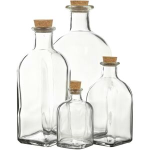 URBN-CHEF (500ml, 3) Glass Cork Stopper Lid Food Storage Bottle Jars URBN-CHEF (500ml, 3) Glass Cork Stopper Lid Food Storage Bottle Jars