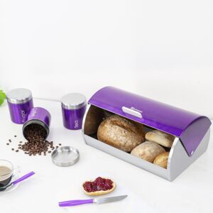 (Amethyst-Purple) SQ Professional Gems 4pc Bread Bin - Canisters Set (Amethyst-Purple) SQ Professional Gems 4pc Bread Bin - Canisters Set