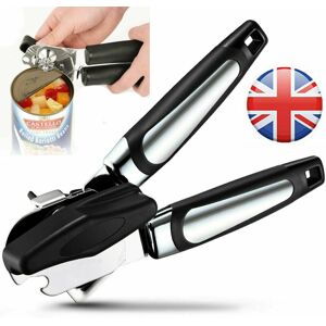 Unbranded (Black) Heavy Duty Stainless Steel Tin Can Opener Cutter Easy Comfy Handle Grip Unbranded (Black) Heavy Duty Stainless Steel Tin Can Opener Cutter Easy Comfy Handle Grip