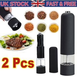 Unbranded 2-Piece Electric Salt & Pepper Grinder Set - Cordless, Adjustable Coarseness, St Unbranded 2-Piece Electric Salt & Pepper Grinder Set - Cordless, Adjustable Coarseness, St