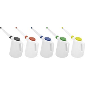 Loops Set of 5 Oil Containers with Lid & Removeable Flexible Spouts - 5 Litre Capacity Loops Set of 5 Oil Containers with Lid & Removeable Flexible Spouts - 5 Litre Capacity