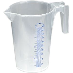 Loops 1 Litre Translucent Measuring Jug - Easy to Read Scale - Pouring Spout - Handle Loops 1 Litre Translucent Measuring Jug - Easy to Read Scale - Pouring Spout - Handle