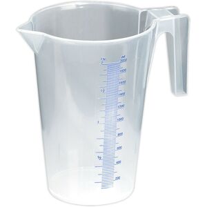 Loops 2 Litre Translucent Measuring Jug - Easy to Read Scale - Pouring Spout - Handle Loops 2 Litre Translucent Measuring Jug - Easy to Read Scale - Pouring Spout - Handle
