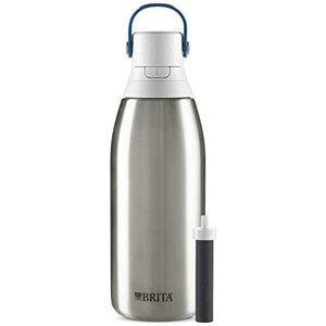 Brita Stainless Steel Water Filter Bottle, 32 Ounce, Stainless Steel, 1 Count Brita Stainless Steel Water Filter Bottle, 32 Ounce, Stainless Steel, 1 Count