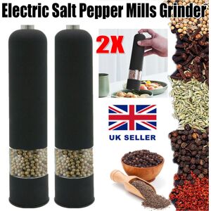 Unbranded 2PC Automatic Electric Salt & Pepper Mill Grinder LED Battery-Operated Unbranded 2PC Automatic Electric Salt & Pepper Mill Grinder LED Battery-Operated