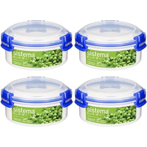 Sistema KLIP IT PLUS Round Food Storage Containers 300 ml Leak-Proof, Stackabl Sistema KLIP IT PLUS Round Food Storage Containers 300 ml Leak-Proof, Stackabl