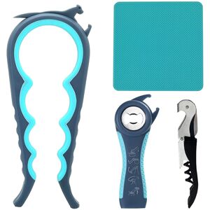 Visit-the-Otstar-Store Otstar Multi Opener Kit, Jar Opener Bottle Opener Can Opener and Corkscrew Opene Visit-the-Otstar-Store Otstar Multi Opener Kit, Jar Opener Bottle Opener Can Opener and Corkscrew Opene