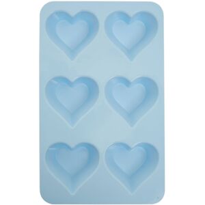 Premier Housewares Silicone Blue Heart Shape Cake Mould, Nonstick Silicone Muffin Tray, Symmetrical Premier Housewares Silicone Blue Heart Shape Cake Mould, Nonstick Silicone Muffin Tray, Symmetrical