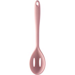 Premier Housewares Light Pink Silicone Slotted Spoon,Odour-Resistant Spoon With Slotted Paddle,Non- Premier Housewares Light Pink Silicone Slotted Spoon,Odour-Resistant Spoon With Slotted Paddle,Non-