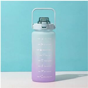 Unbranded (Green, 2L) 2L Water Bottle With Straw Time Marker Plastic Water Cup Large Capac Unbranded (Green, 2L) 2L Water Bottle With Straw Time Marker Plastic Water Cup Large Capac