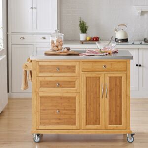 SoBuy® FKW70-N, Kitchen Storage Trolley Kitchen Island Kitchen Cabinet SoBuy® FKW70-N, Kitchen Storage Trolley Kitchen Island Kitchen Cabinet
