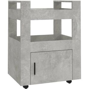 vidaXL Kitchen Trolley Grey Engineered Wood - Kitchen Trolley vidaXL Kitchen Trolley Grey Engineered Wood - Kitchen Trolley
