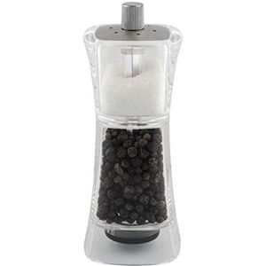 Grunwerg 9174M Gmill Acrylic Combination Salt & Pepper Mill - Salt & Pepper Grinder, Adjustable Ceramic, 13cm Grunwerg 9174M Gmill Acrylic Combination Salt & Pepper Mill - Salt & Pepper Grinder, Adjustable Ceramic, 13cm