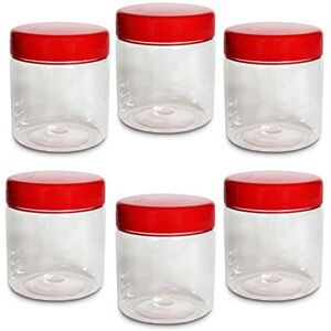 Unbranded 6 x 100ml Round clear Plastic Storage Jar with screw top lids, airtight BPA free Unbranded 6 x 100ml Round clear Plastic Storage Jar with screw top lids, airtight BPA free