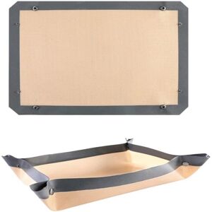Tlily 2-Pack Silicone Fiber Baking Mats with Buckles - Snap-Together, Non-Stick, Leakp Tlily 2-Pack Silicone Fiber Baking Mats with Buckles - Snap-Together, Non-Stick, Leakp
