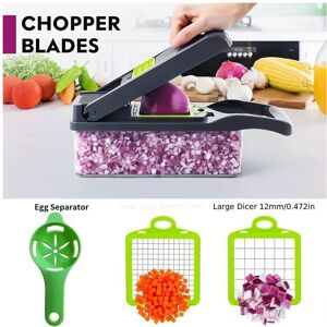 Unbranded 14/16pcs/Set, Vegetable Chopper, Multifunctional Fruit Slicer, Handle Food Grate Unbranded 14/16pcs/Set, Vegetable Chopper, Multifunctional Fruit Slicer, Handle Food Grate