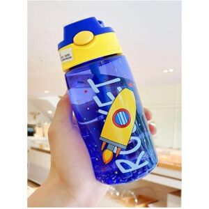 Unbranded Kids Water Bottle Rocket 480ml With Straw Toddler Unbranded Kids Water Bottle Rocket 480ml With Straw Toddler