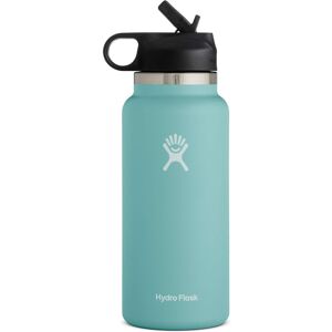 Hydro Flask (Emerald, 40oz) Water Bottle Straw Lid Outdoor Portable Insulated Cup Hydro Flask (Emerald, 40oz) Water Bottle Straw Lid Outdoor Portable Insulated Cup