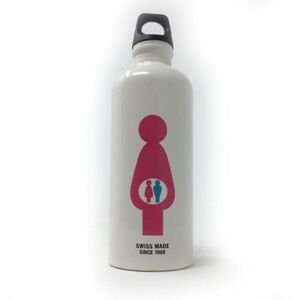 SIGG Aluminium Drinking Bottle White Pregnant Mum with Twins-8845.1 SIGG Aluminium Drinking Bottle White Pregnant Mum with Twins-8845.1