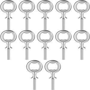 Torribaly 12 Pieces Bottle Opener Kit Metal Bottle Opener DIY Craft Beer Bottle Opener Bla Torribaly 12 Pieces Bottle Opener Kit Metal Bottle Opener DIY Craft Beer Bottle Opener Bla