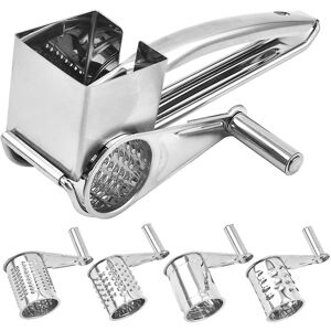 Unbranded Multifunction Rotary Cheese Grater Hand Held Cut Slicer Stainless Steel Unbranded Multifunction Rotary Cheese Grater Hand Held Cut Slicer Stainless Steel