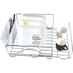 Unbranded 1pc Space Saving Extendable Dish Drying Rack with Cutlery Holders Anti Rust Dish Unbranded 1pc Space Saving Extendable Dish Drying Rack with Cutlery Holders Anti Rust Dish
