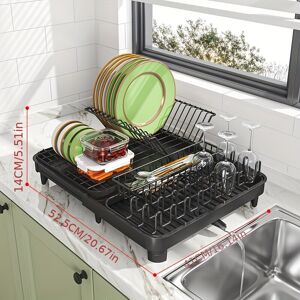 Unbranded 1pc Dish Drying Rack Space Saving Dish Drain Rack For Kitchen Counter Durable Me Unbranded 1pc Dish Drying Rack Space Saving Dish Drain Rack For Kitchen Counter Durable Me