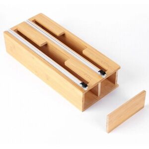 Unbranded Wood Cling Film Bamboo Wrap Dispenser Cutter Food Wrap Kitchen Holder Organizer Unbranded Wood Cling Film Bamboo Wrap Dispenser Cutter Food Wrap Kitchen Holder Organizer