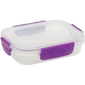URBN-CHEF ( 600ml, Purple) Food Plastic Storage Container Airtight Seal Clip 'N' Lock Li URBN-CHEF ( 600ml, Purple) Food Plastic Storage Container Airtight Seal Clip 'N' Lock Li