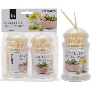 Excellent Houseware Toothpicks Wooden Cocktail Sticks 400 Tooth Picks Party Food Fruit Excellent Houseware Toothpicks Wooden Cocktail Sticks 400 Tooth Picks Party Food Fruit