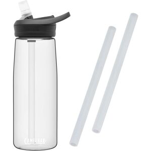 (clear) Camelbak Eddy+ water bottle 750ml/25oz - with FREE spare straws (clear) Camelbak Eddy+ water bottle 750ml/25oz - with FREE spare straws