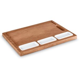 Tower, T847044, Multi-Purpose Chopping Board with Ceramic Bowls, Suitable for Fo Tower, T847044, Multi-Purpose Chopping Board with Ceramic Bowls, Suitable for Fo