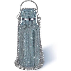 Unbranded 500ml Fashion Glitter Rhinestone Bottles Stainless Steel Water Bottle With Chain Unbranded 500ml Fashion Glitter Rhinestone Bottles Stainless Steel Water Bottle With Chain