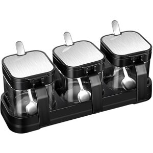 Unbranded Glass Storage Jars Spice Containers Set with Stainless Steel Lids Unbranded Glass Storage Jars Spice Containers Set with Stainless Steel Lids