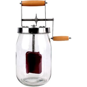 Unbranded Butter Churner Clear Glass Silicone Home Made Butter Maker With Wooden Handle Ne Unbranded Butter Churner Clear Glass Silicone Home Made Butter Maker With Wooden Handle Ne