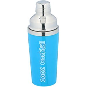 Alpina (Blue) Cocktail Shaker Stainless Steel 3 Piece Built In Strainer Cap Drinks Mixe Alpina (Blue) Cocktail Shaker Stainless Steel 3 Piece Built In Strainer Cap Drinks Mixe