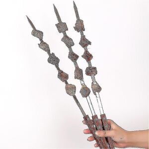 Unbranded Bbq Skewer, Turkish Skewers With Wooden Handles, Stainless Steel Kebab Skewers, Unbranded Bbq Skewer, Turkish Skewers With Wooden Handles, Stainless Steel Kebab Skewers,